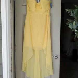 Sunbeam Yellow Chiffon highlow dress
